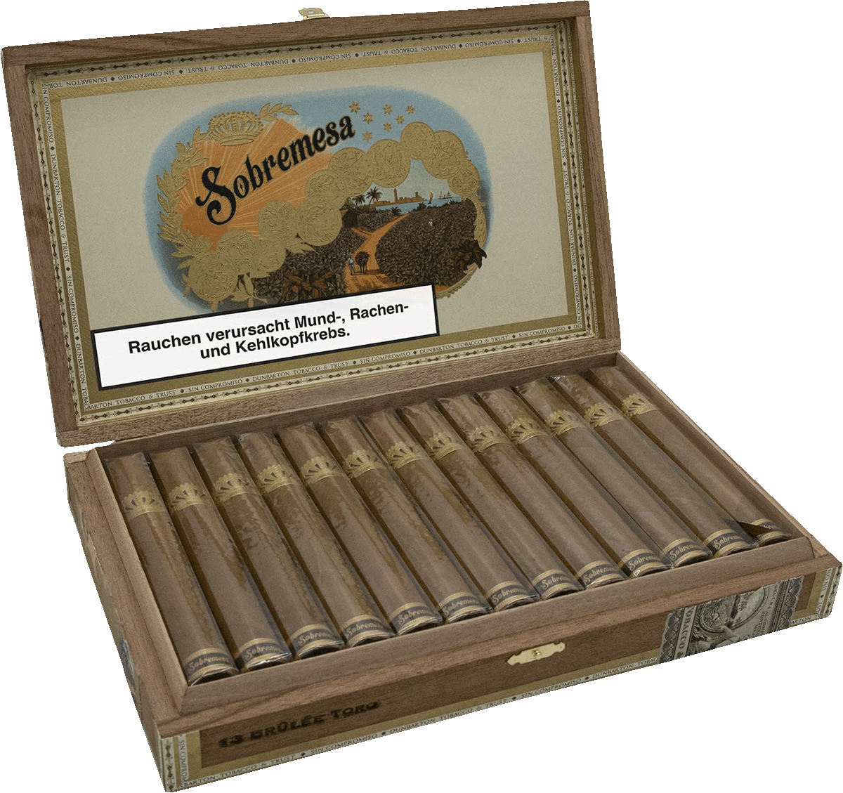 Dunbarton Sobremesa Brûlée Toro - Kiste seitlich geöffnet