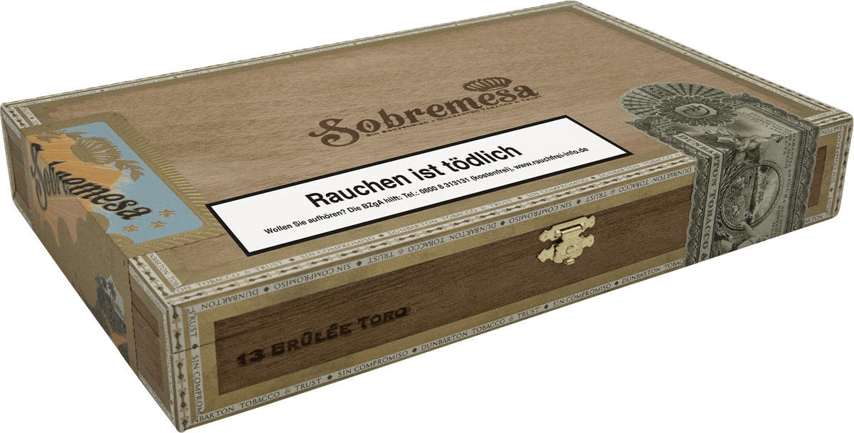 Dunbarton Sobremesa Brûlée Toro - Kiste seitlich geschlossen